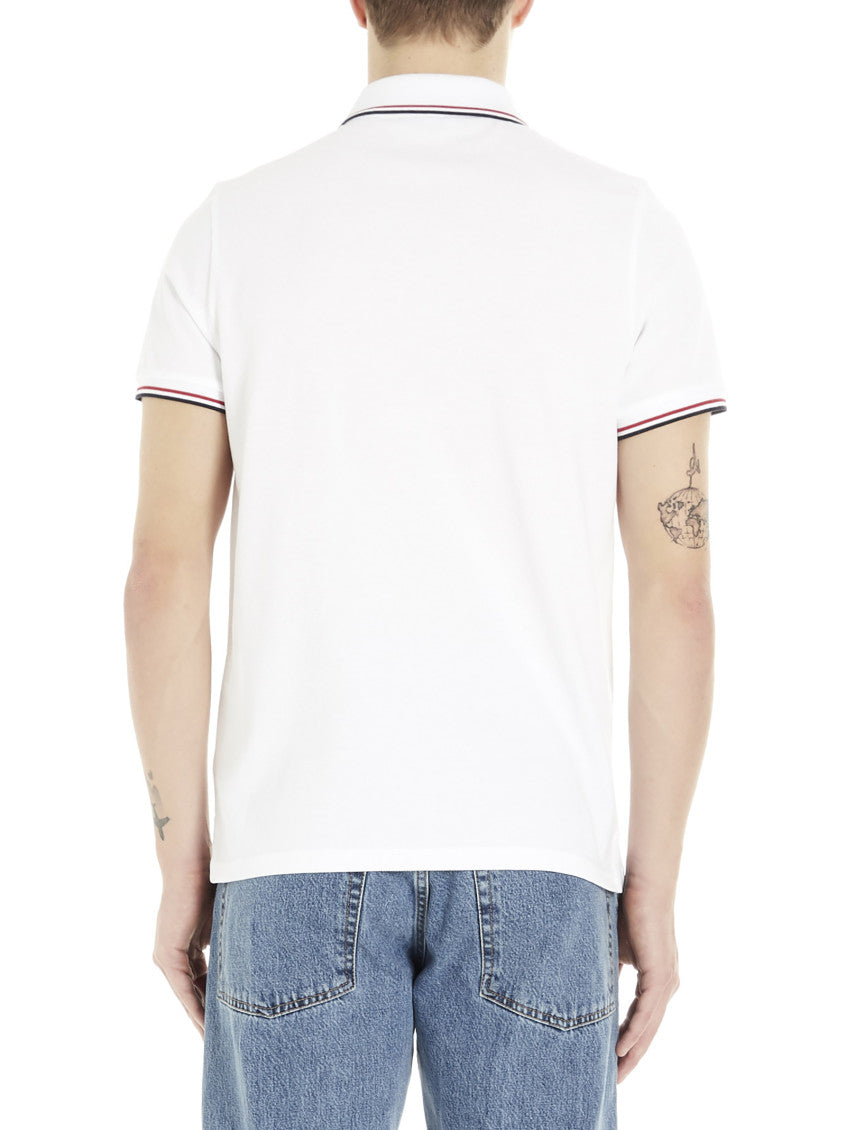 White Logo Shirt Collar Polo 3