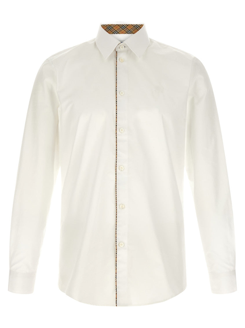 White Regular Solid Shirt 1