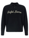 Black Logo Shirt Collar Polo 1