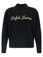 Black Logo Shirt Collar Polo 1