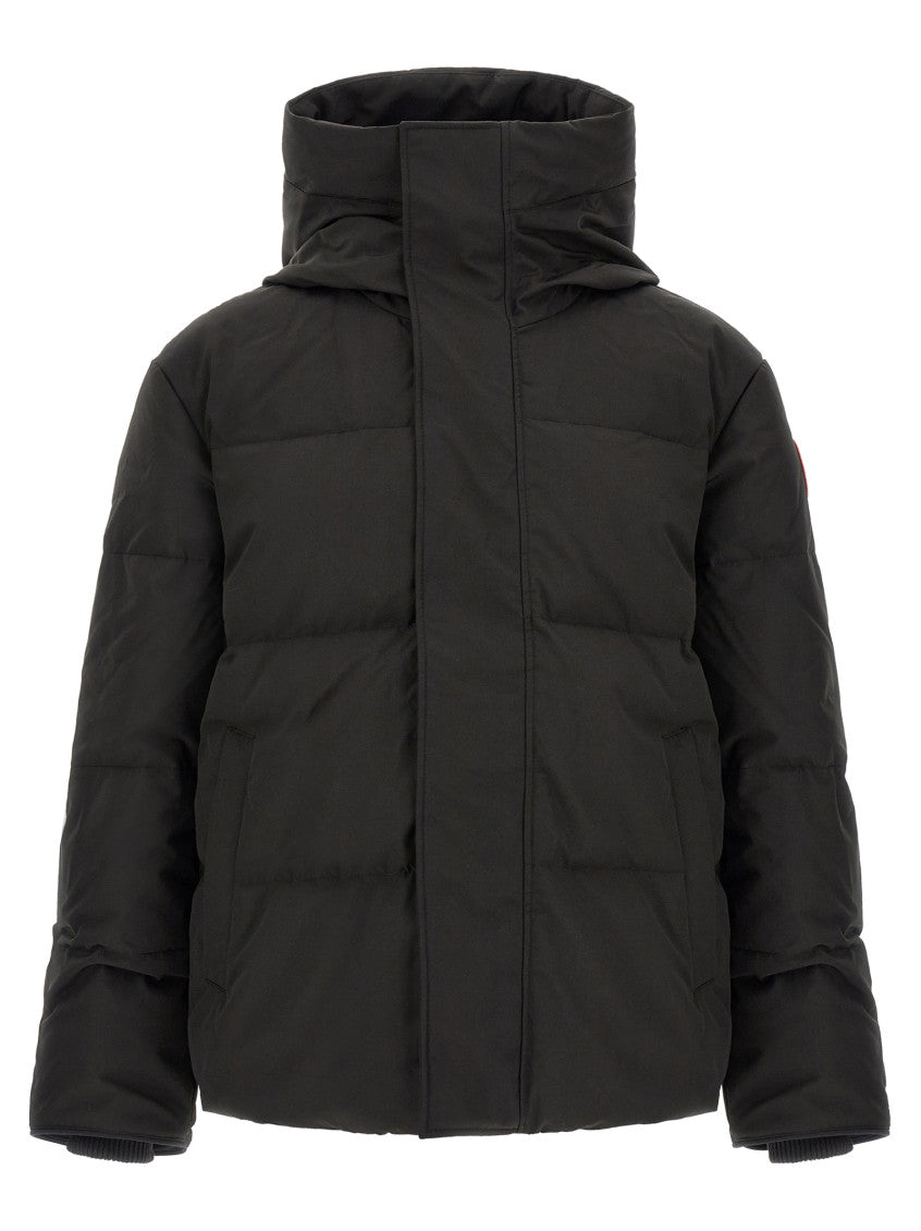 Black Solid Hood Jacket 1