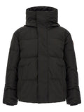Black Solid Hood Jacket 1