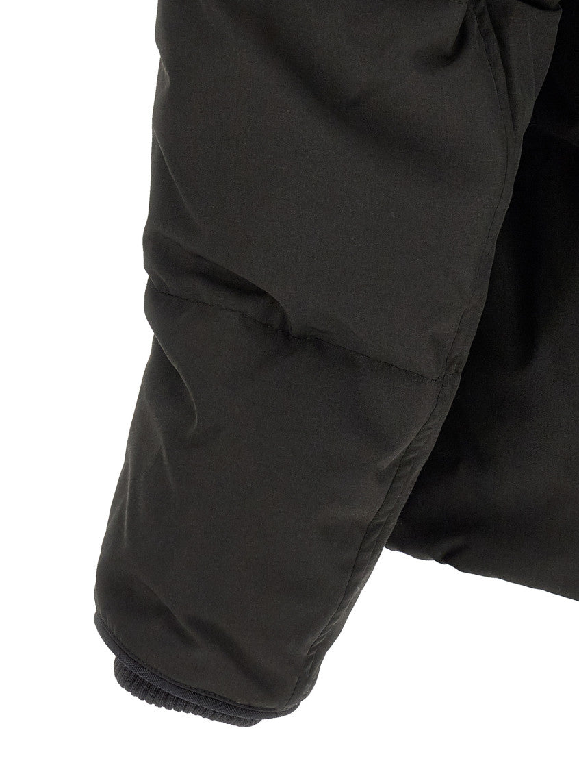 Black Solid Hood Jacket 4