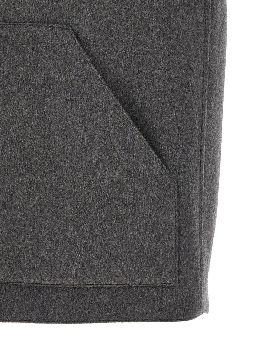 Grey Solid Mock Collar Vest 4