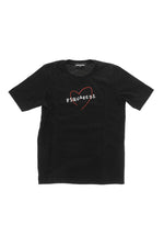 Girls Black Graphic T-Shirt 1