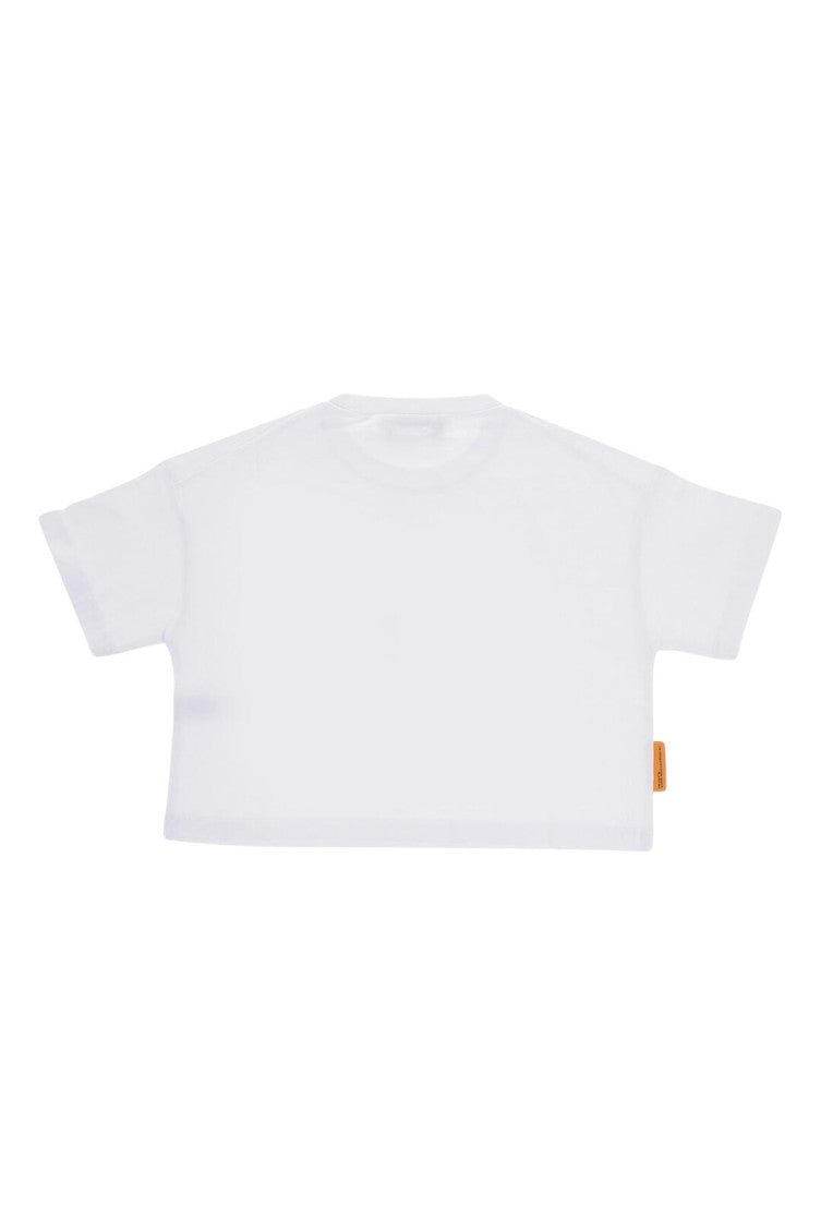 Girls White Graphic T-Shirt 2