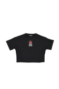 Girls Black Graphic T-Shirt 1