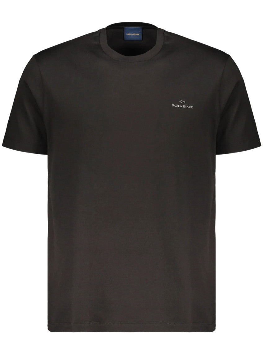 Black Logo Crew Neck T-Shirt 1