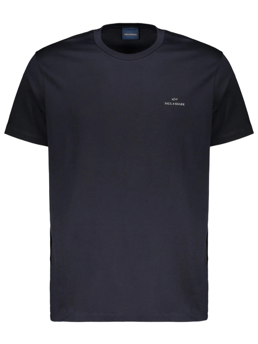 Navy Logo Crew Neck T-Shirt 1