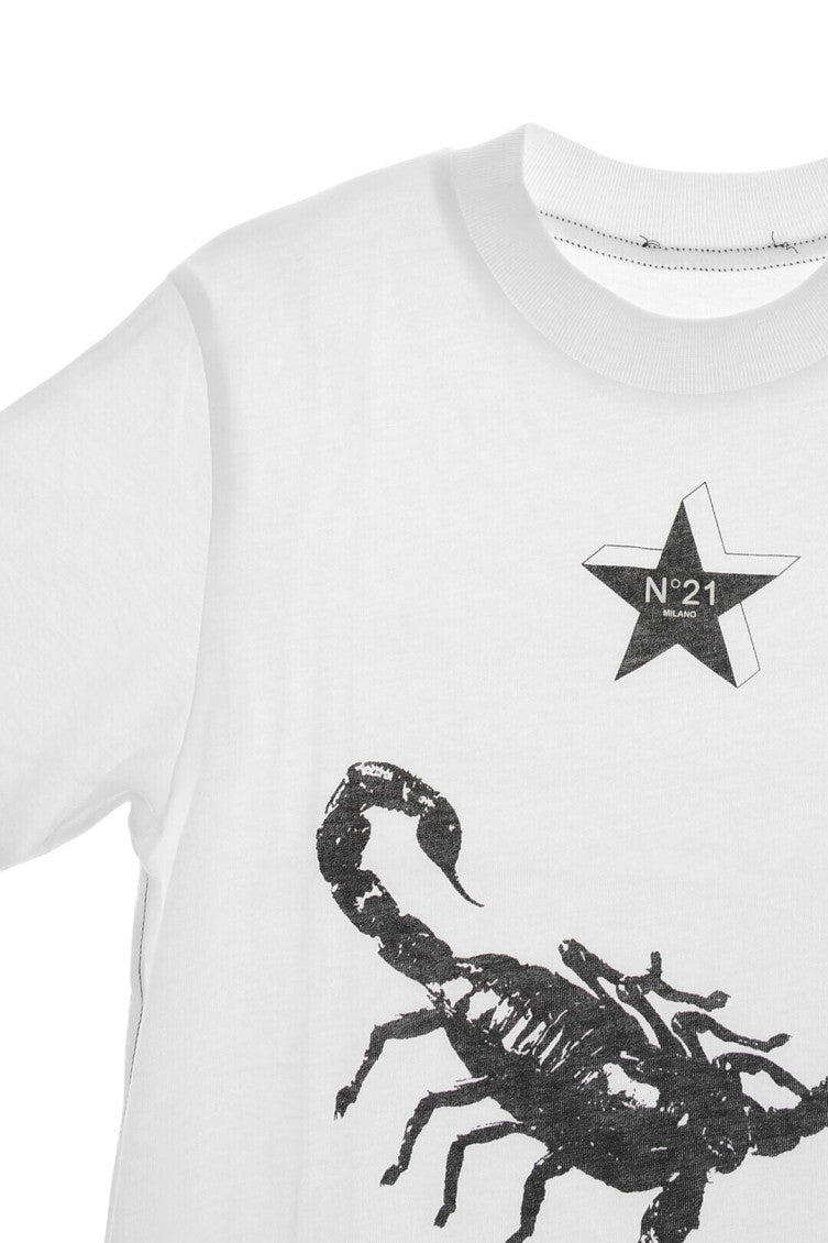 Boys White Graphic T-Shirt 3