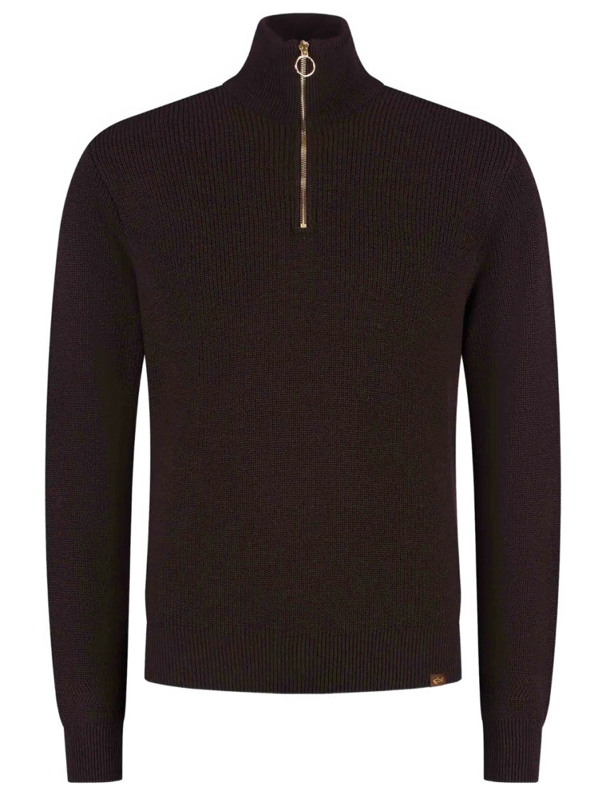 Black Knitted Turtle Neck Sweater 1