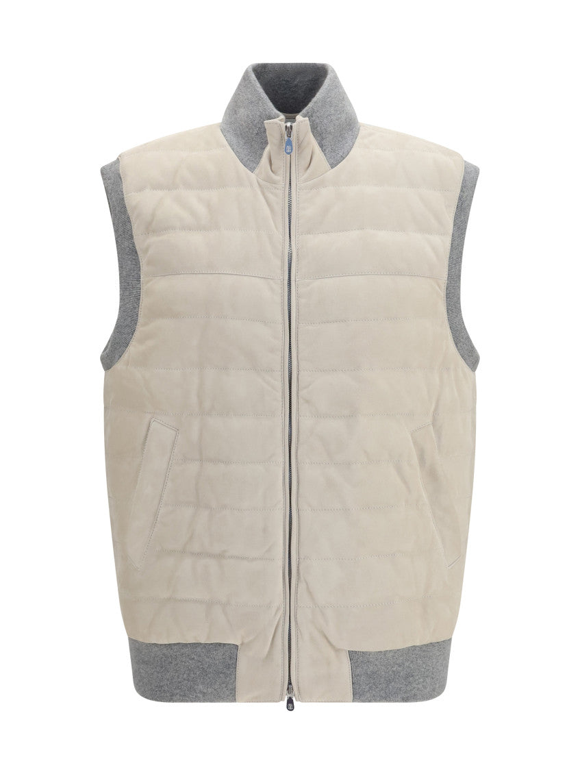 Off White Sleeveless Jacket 1