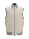 Off White Sleeveless Jacket 1