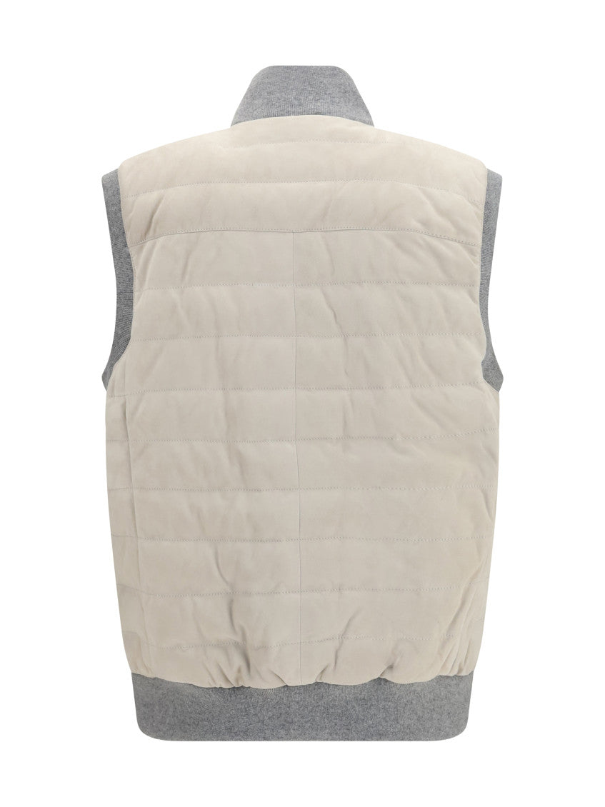 Off White Sleeveless Jacket 2