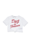 Girls White Logo T-Shirt 1