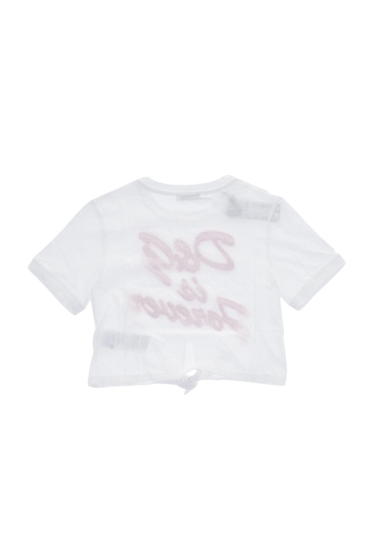 Girls White Logo T-Shirt 2