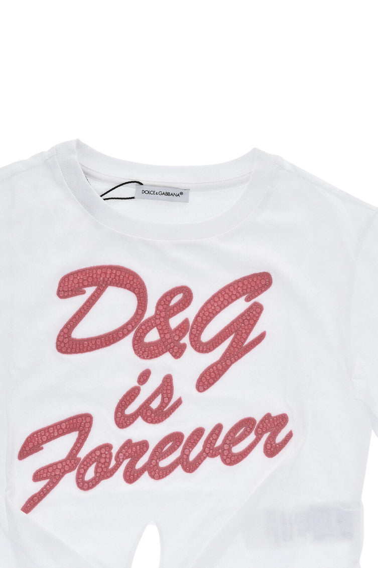 Girls White Logo T-Shirt 3