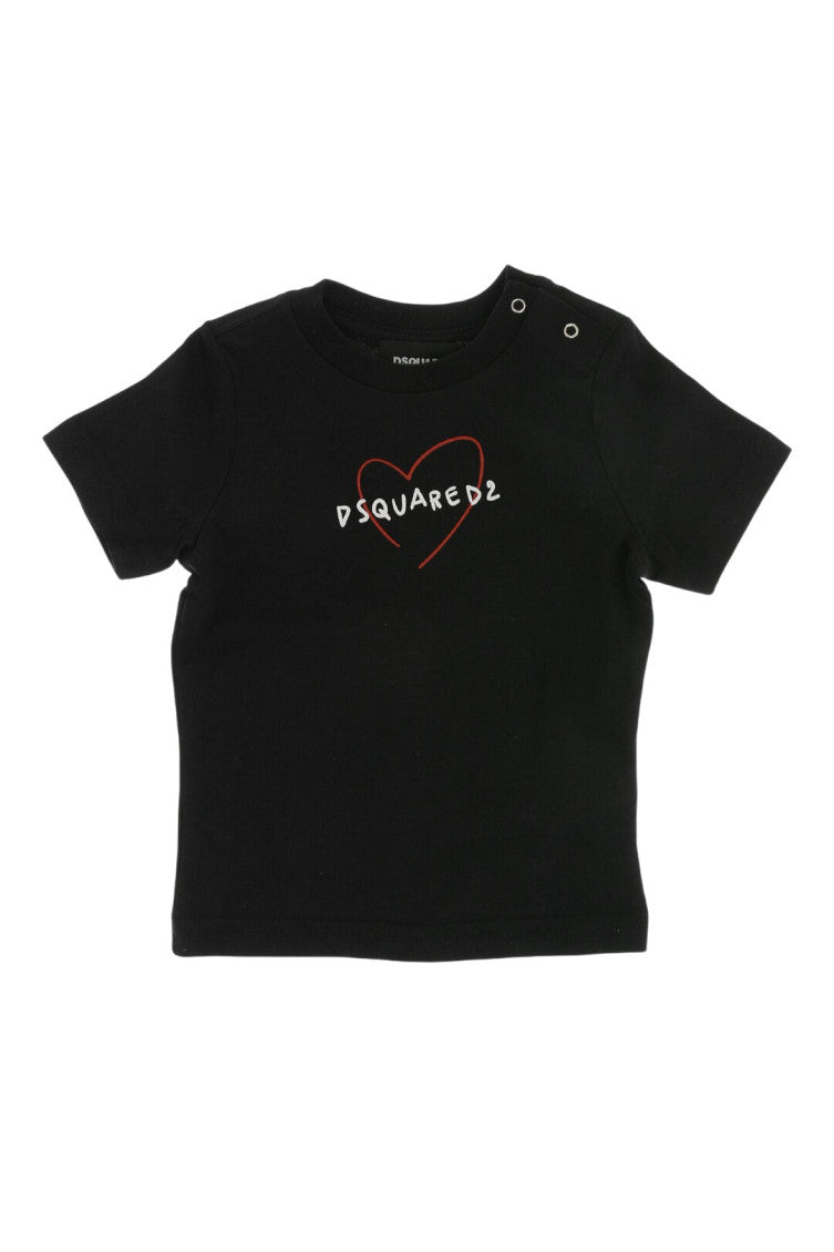 Baby Girl Black Logo T-Shirt 1