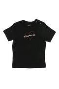 Baby Girl Black Logo T-Shirt 1