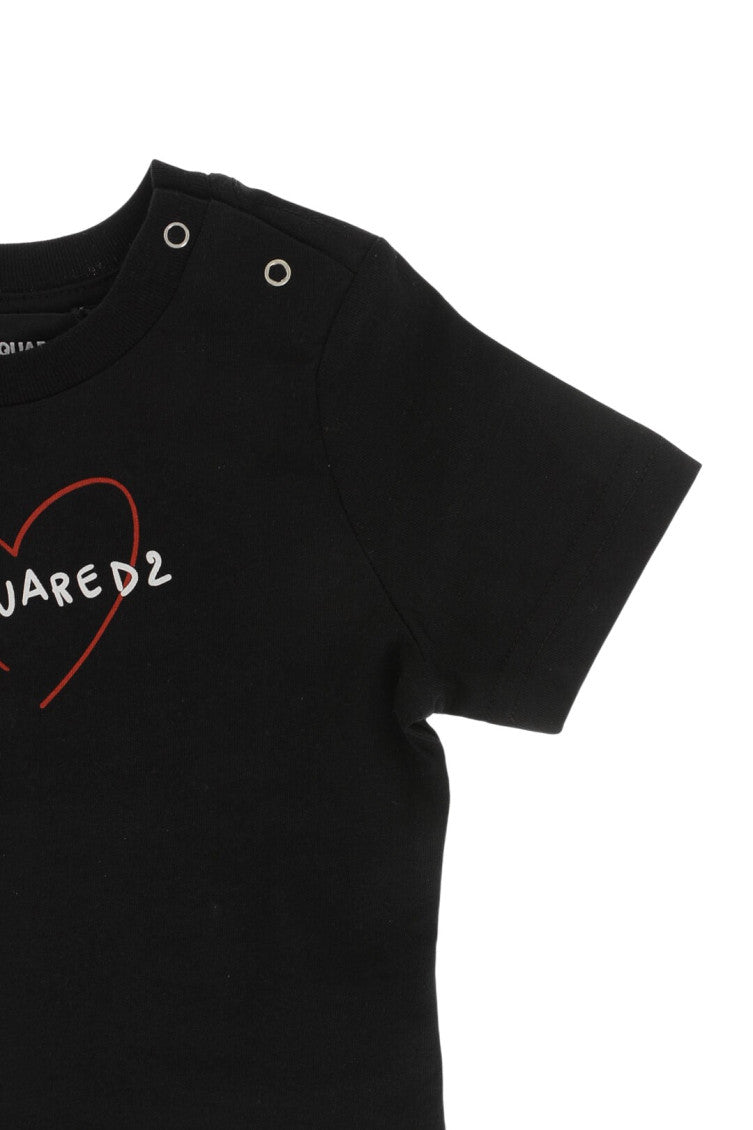 Baby Girl Black Logo T-Shirt 3