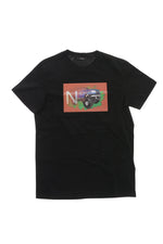 Boys Black Graphic T-Shirt 1