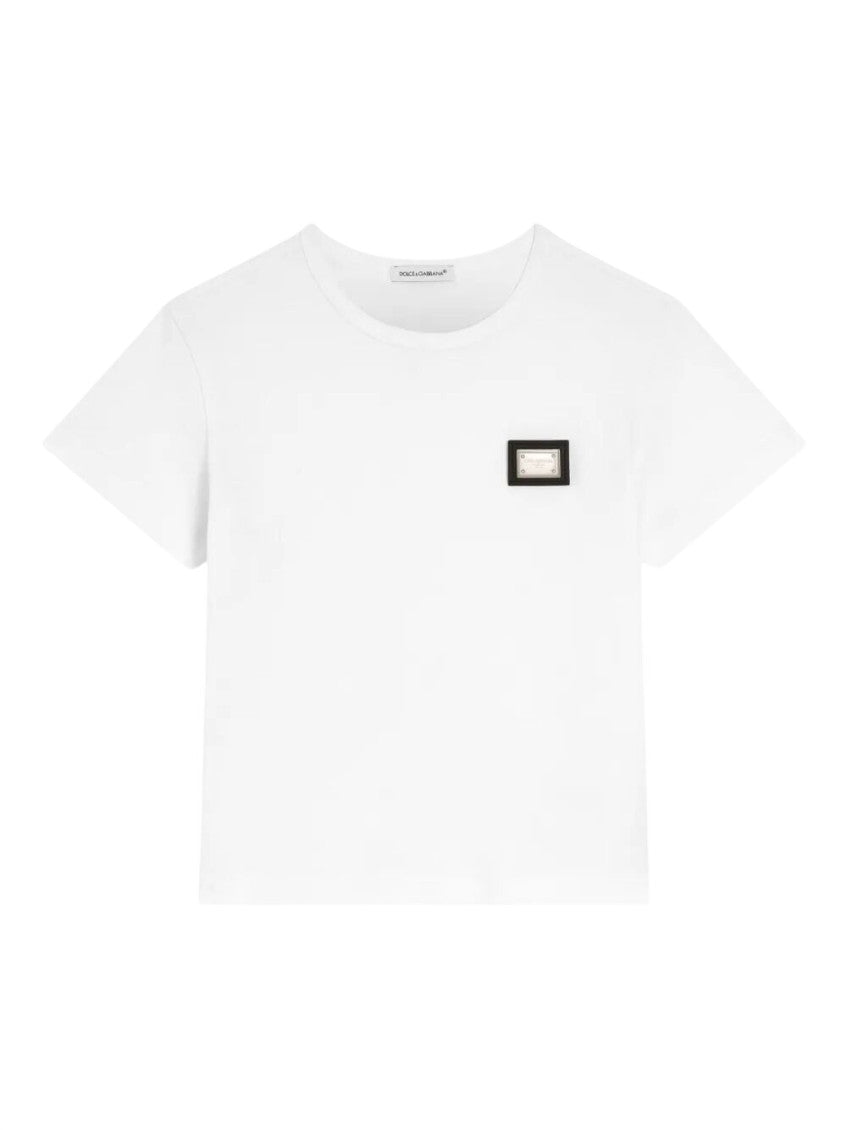 Kids White Logo T-Shirt 1
