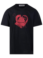 Black Graphic Crew Neck T-Shirt 1