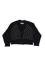 Girls Black Embellished Cardigan 1