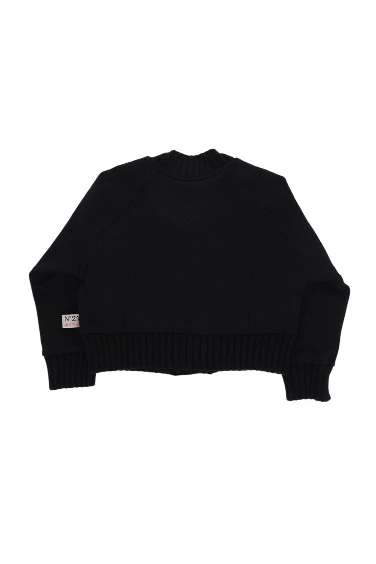 Girls Black Embellished Cardigan 2
