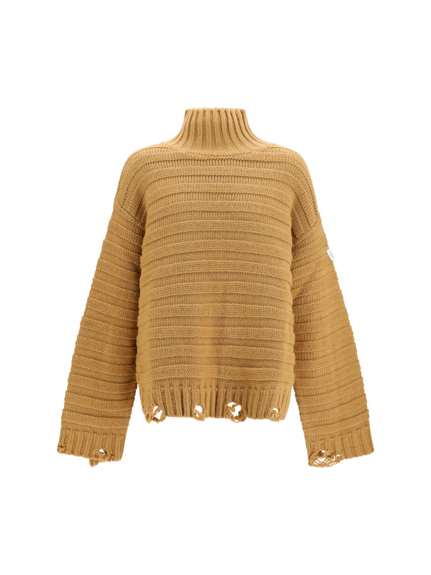 Beige Turtle Neck Sweater 1