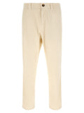 Beige Regular Flat Front Pants 1