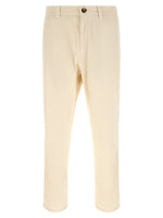 Beige Regular Flat Front Pants 1