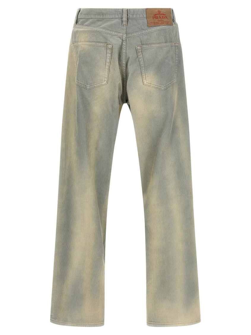 Light Blue Straight Flat Front Pants 2