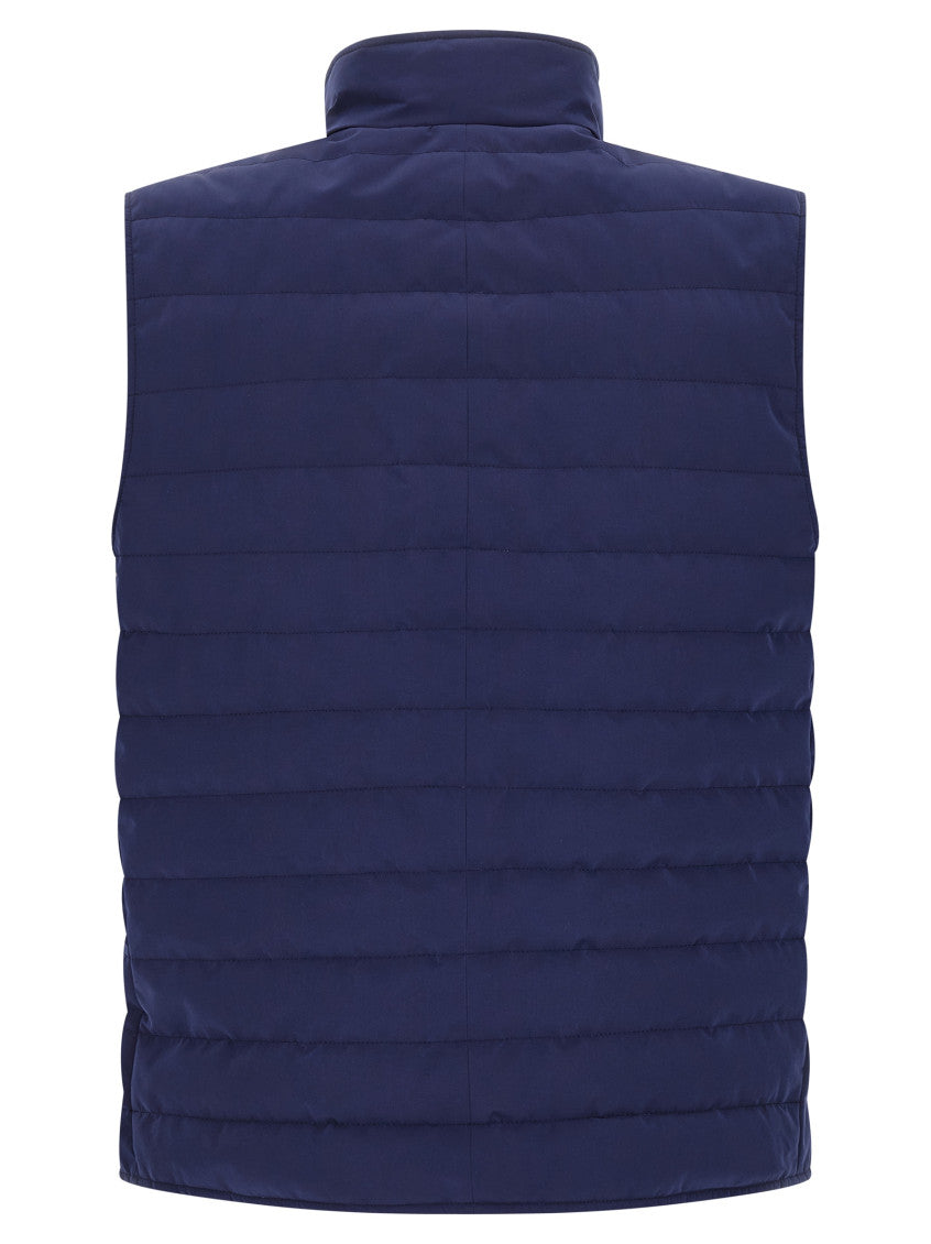 Blue Quilted Vest 2