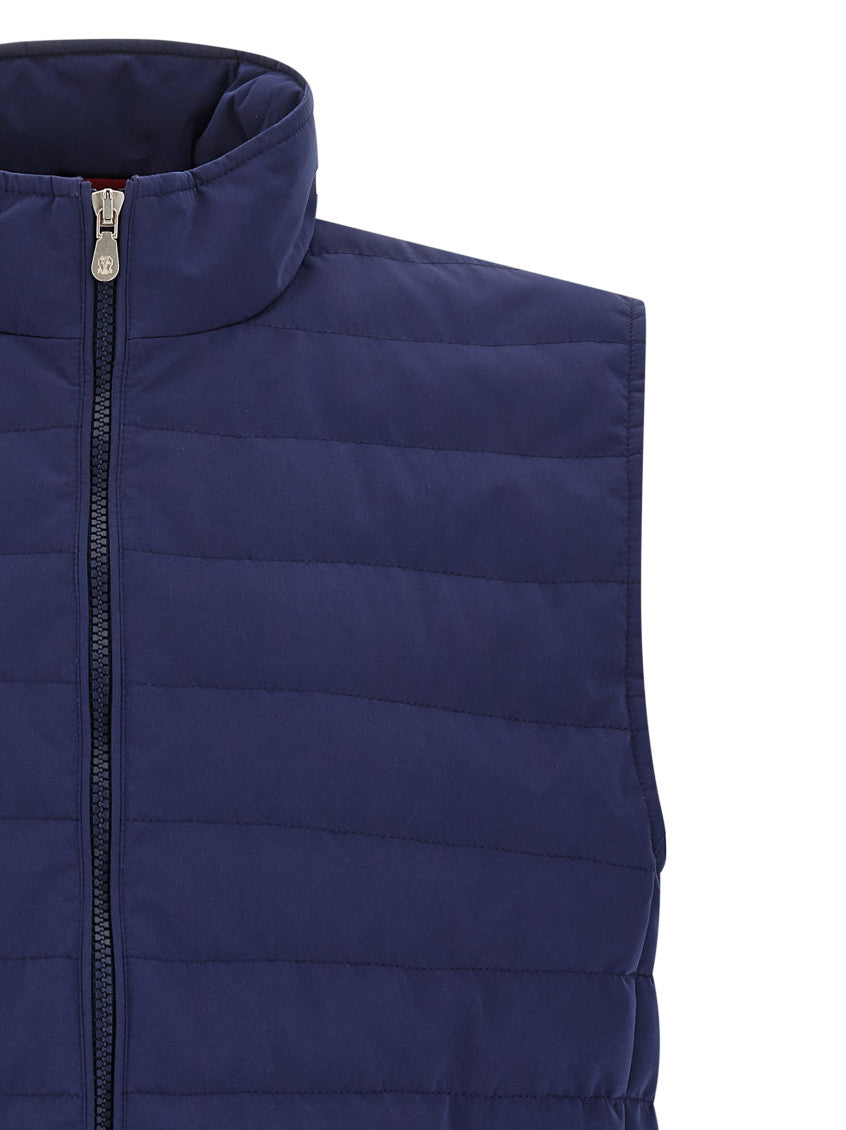 Blue Quilted Vest 3