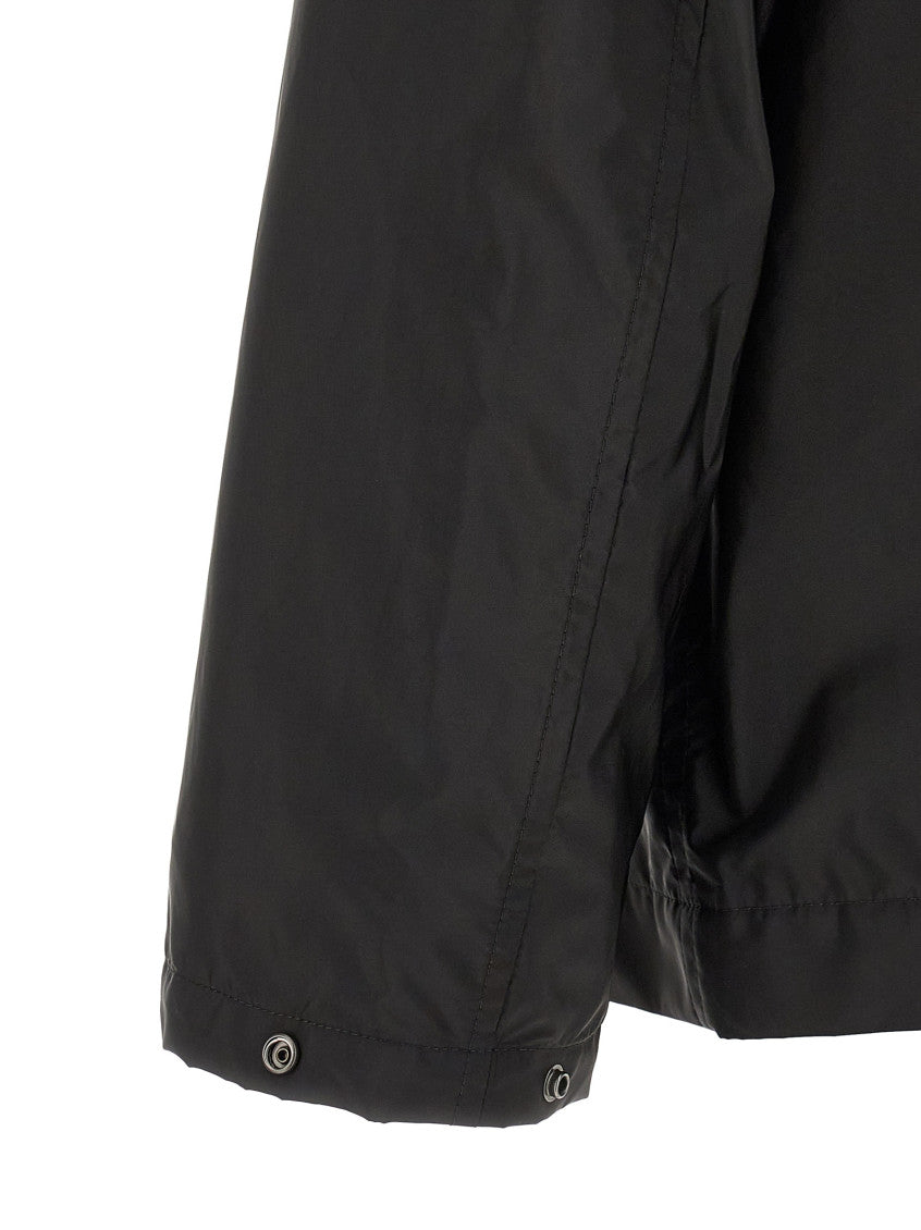 Black Solid Hood Jacket 4