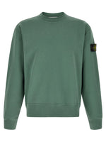 Green Solid Crew Neck Sweatshirt 1
