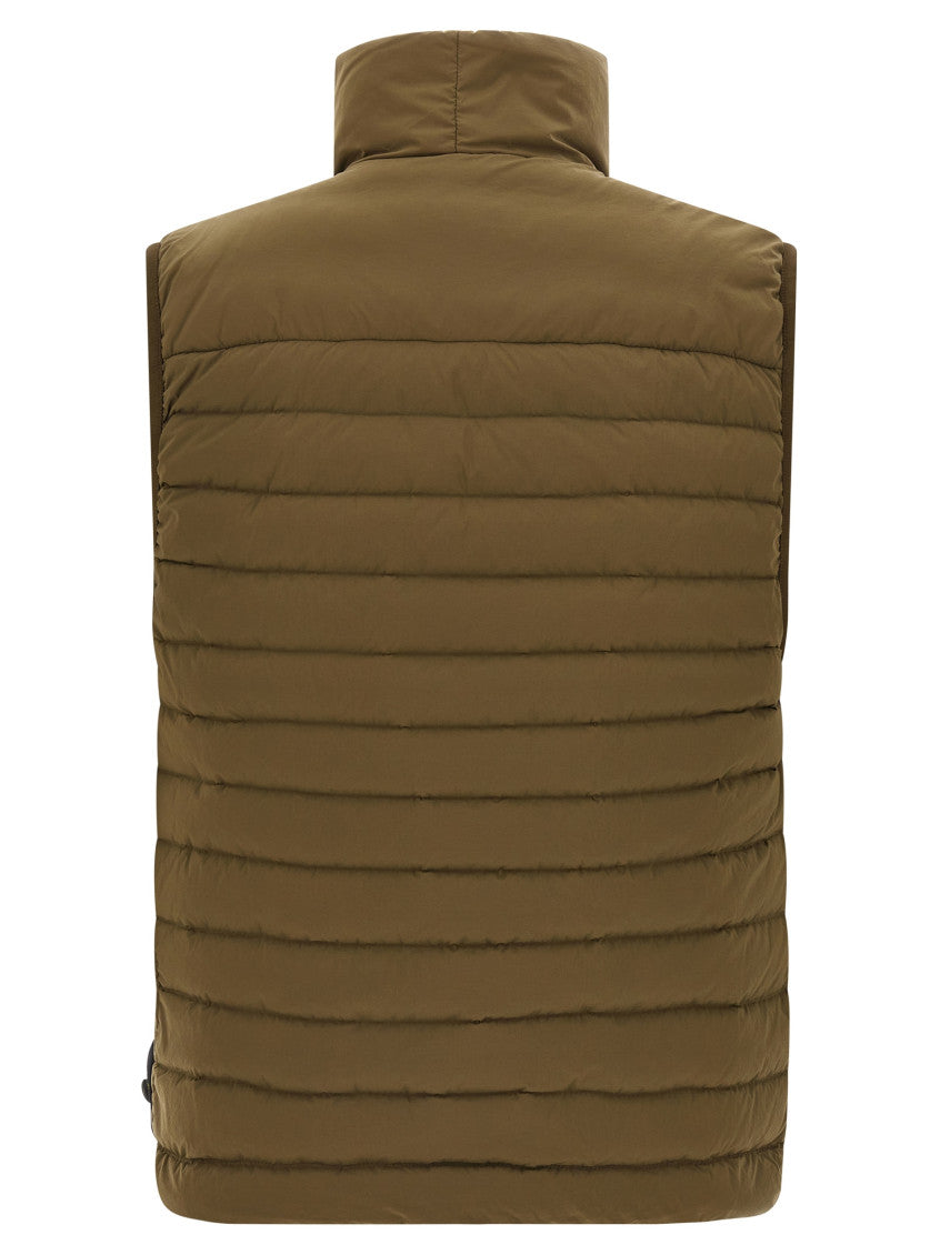 Olive Green Quilted Vest 2