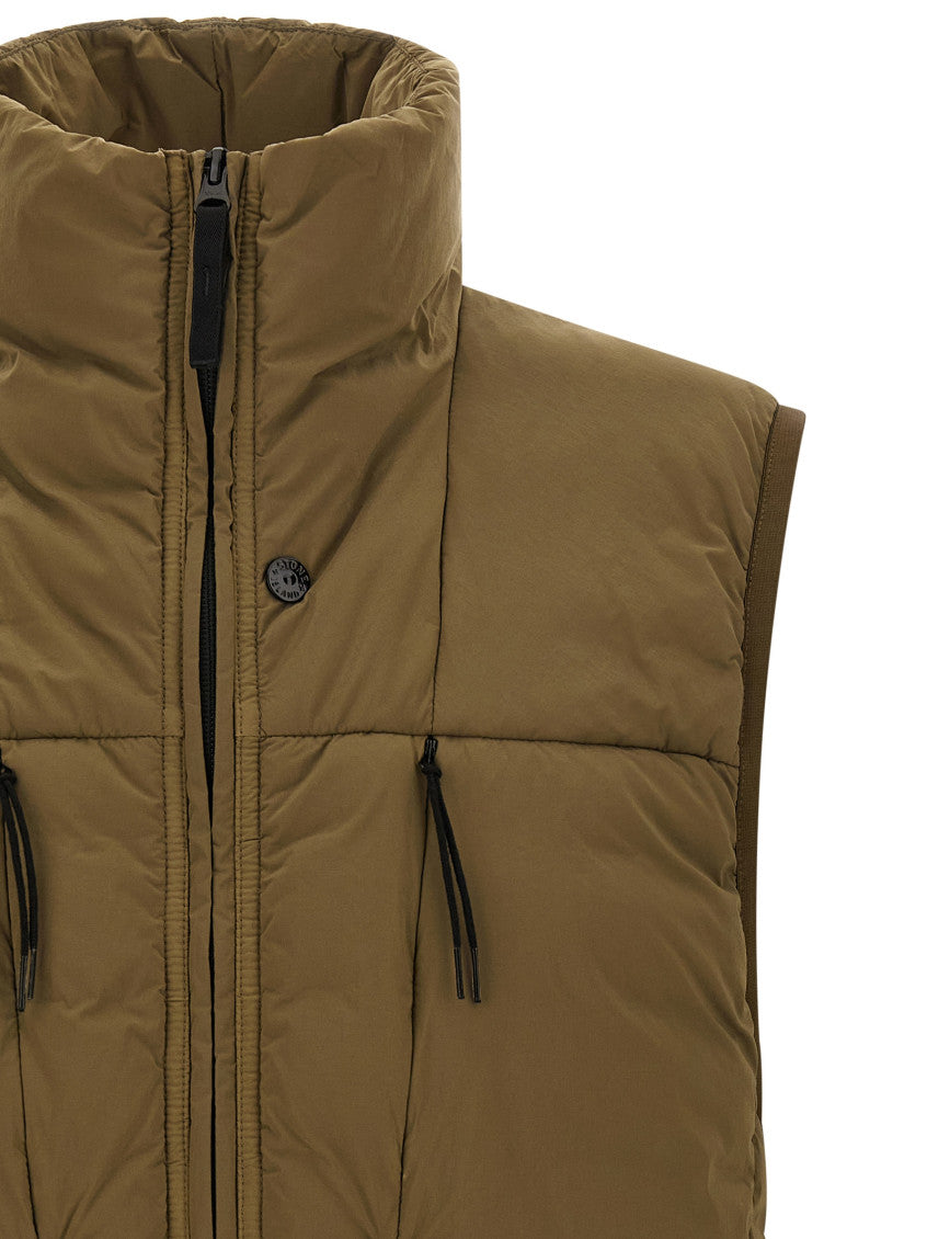 Olive Green Quilted Vest 3