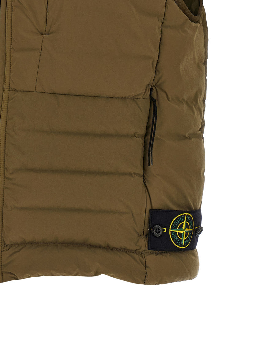 Olive Green Quilted Vest 4
