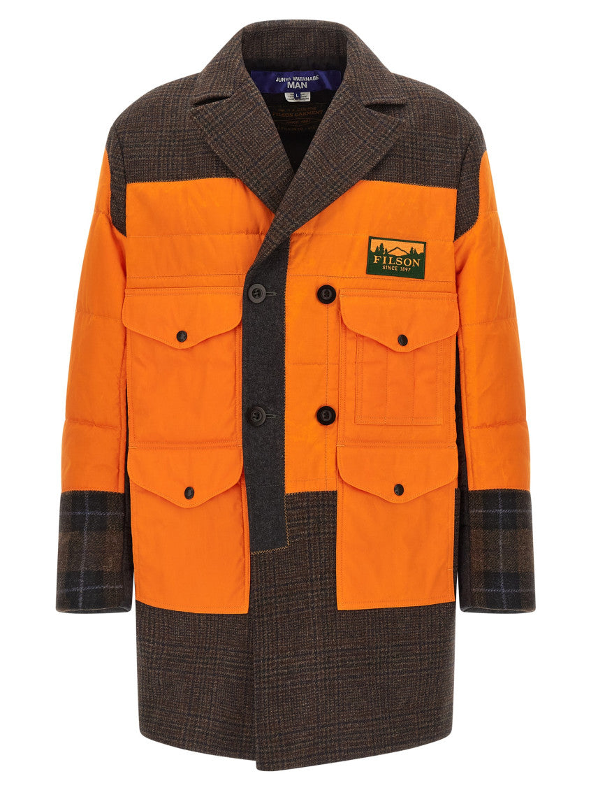Multicolor Patchwork Trench Coat 1