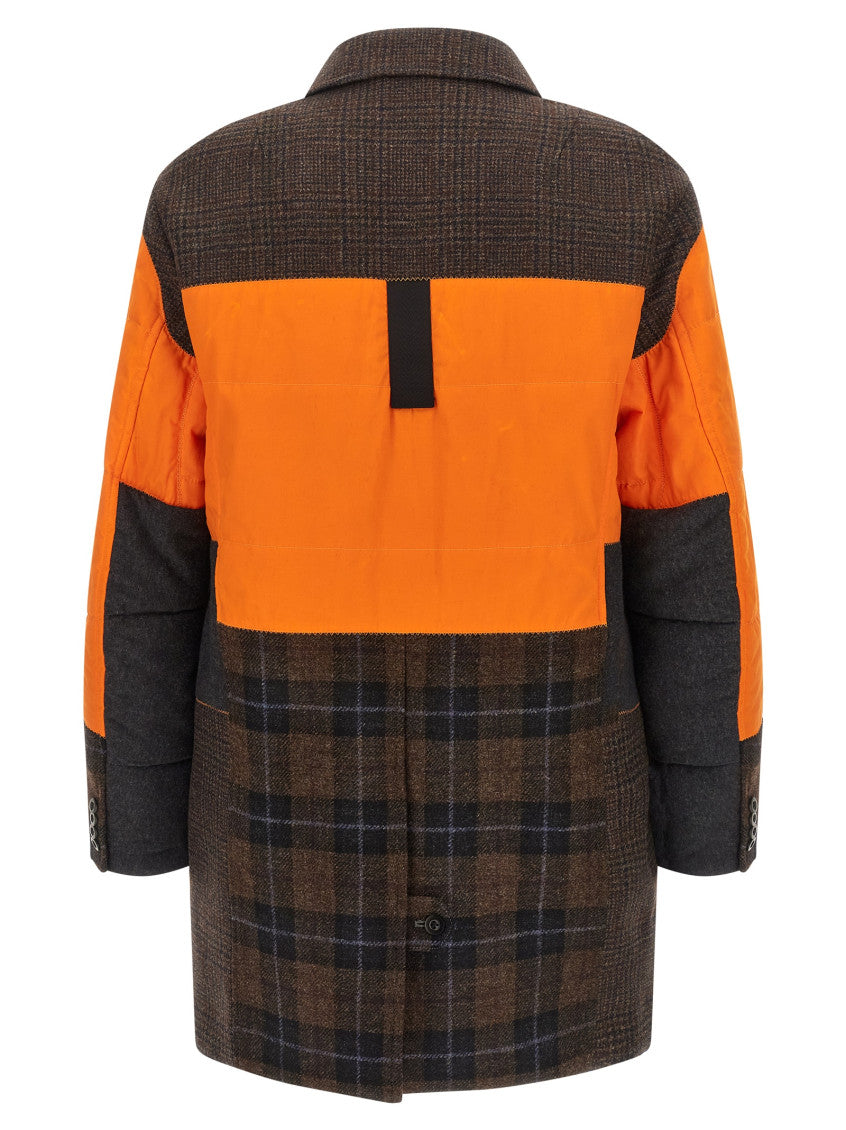 Multicolor Patchwork Trench Coat 2