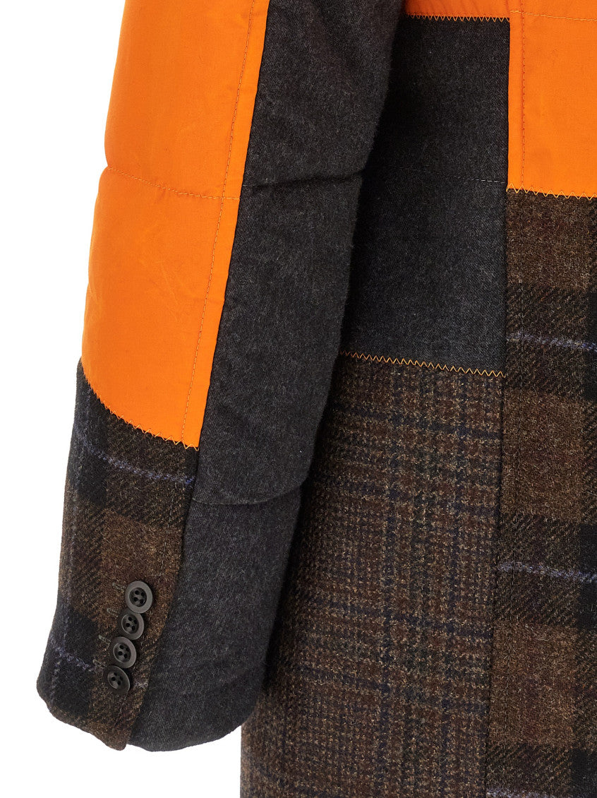 Multicolor Patchwork Trench Coat 4