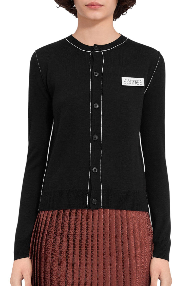 Black Logo Crew Neck Sweater 1