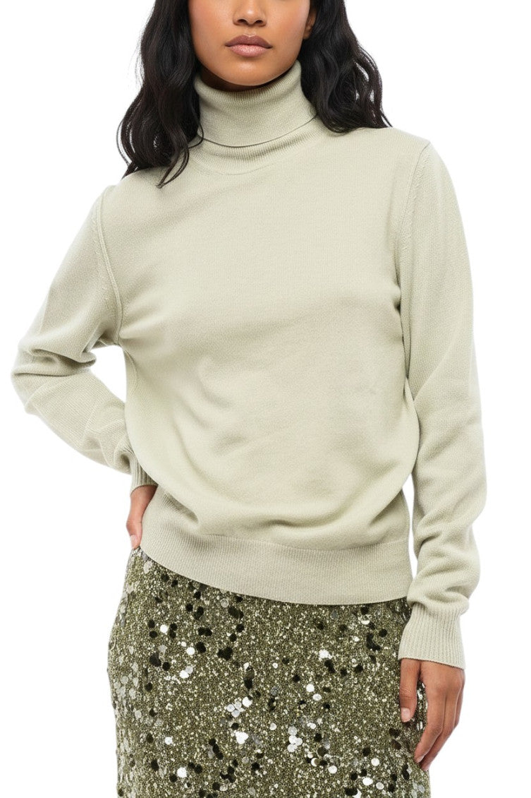 Off White Turtle Neck Sweater 1