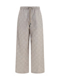 Beige Drawstring Joggers 1