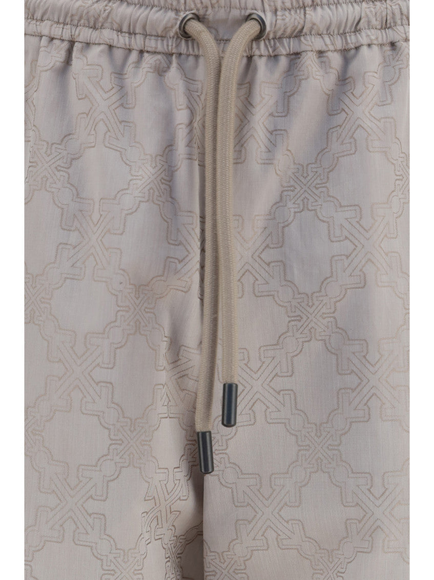 Beige Drawstring Joggers 3