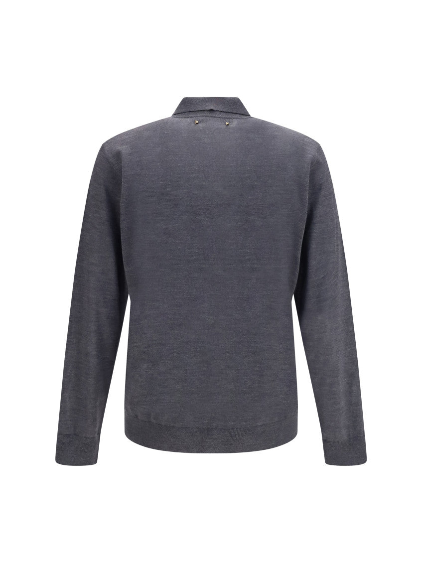 Grey Shirt Collar Polo 2