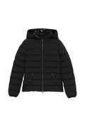 Black Quilted Hood Jacket 1