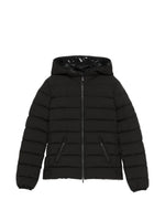 Black Quilted Hood Jacket 1